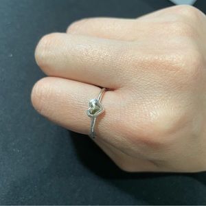 Pandora domed golden heart ring 54(7)